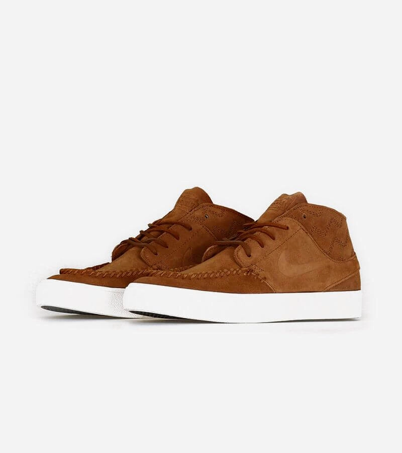 Brown suede